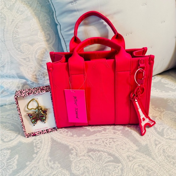 Betsey Johnson Pink Tote Bag - Picture 2 of 8